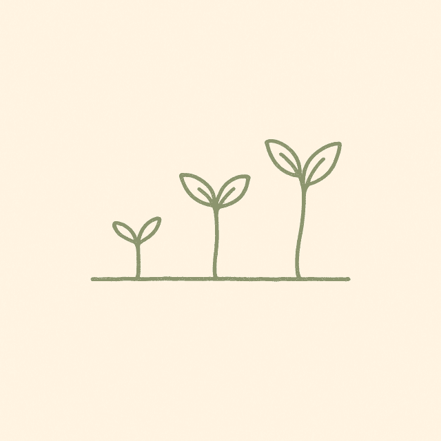 Three sprouts growing — beta is just the beginning